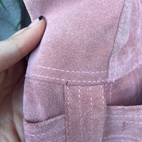 Stoned Immaculate fonda suede dress in Pink Rare - Picture 4 of 12